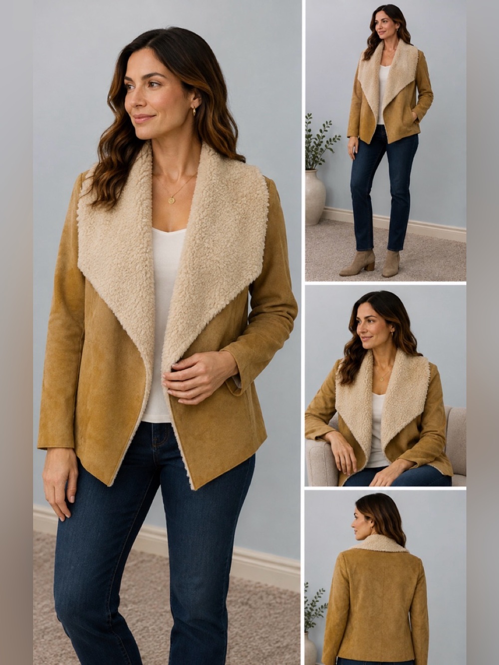 Bass Company Suede  Jacket With Comfy Soft Lining
